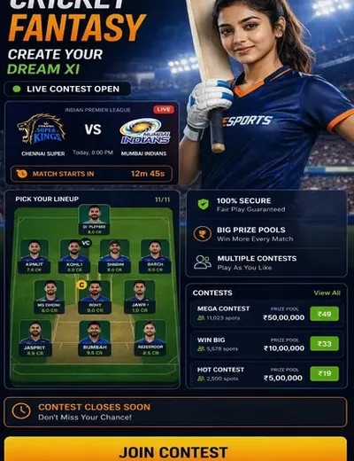 King Exchange (king exch win) fantasy cricket & matchday visual 3
